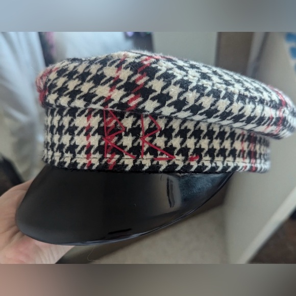 Ruslan baginskiy red white and black baker boy hat - Picture 2 of 6
